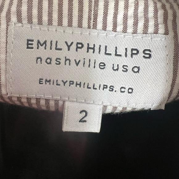 Emily Phillips Made in USA Striped Women’s Dress Sz 2 - Picture 4 of 8